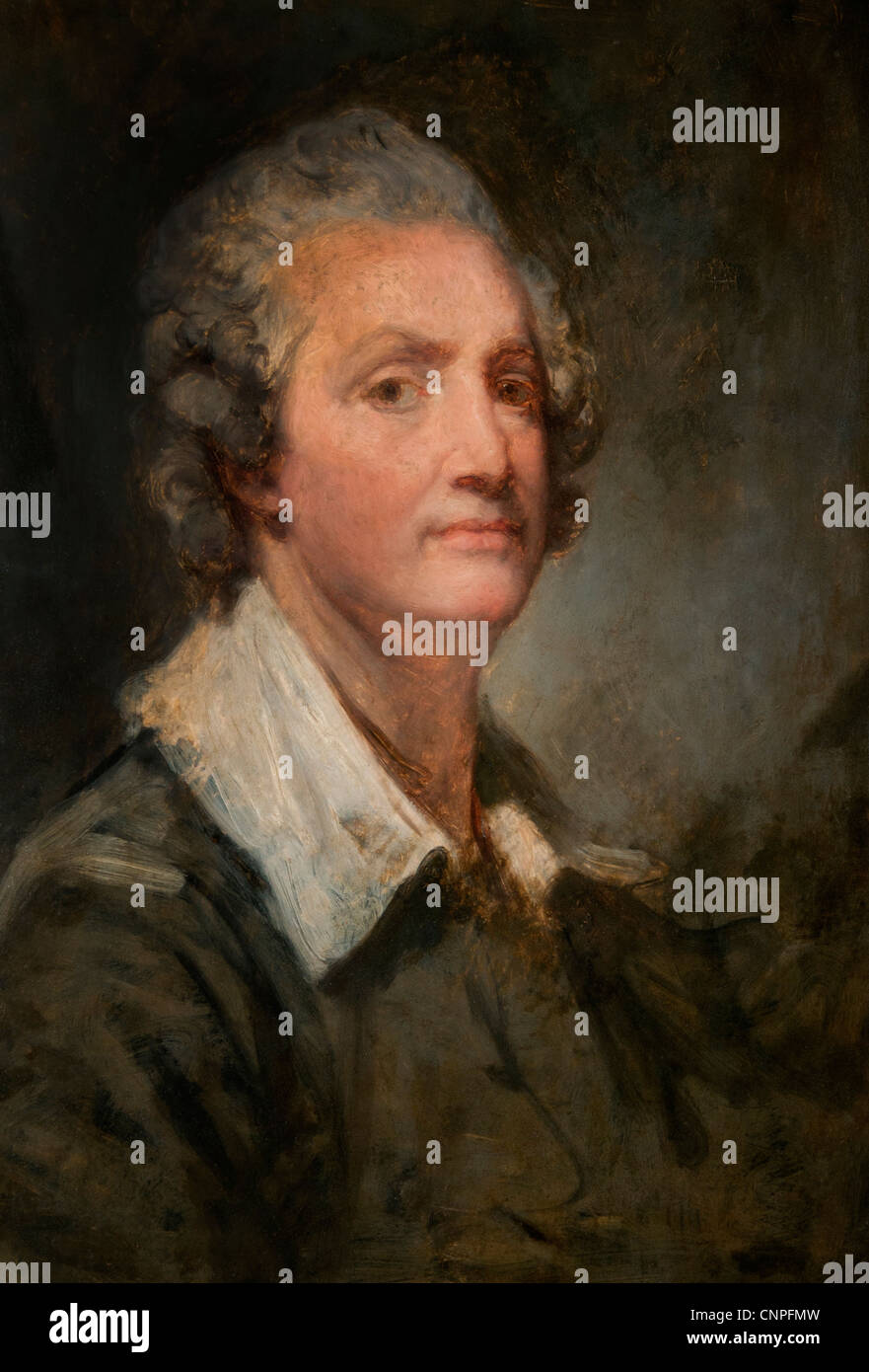 Portrait l`Artiste Self portrait   Jean Baptiste Greuze 1725-1805 France French Stock Photo
